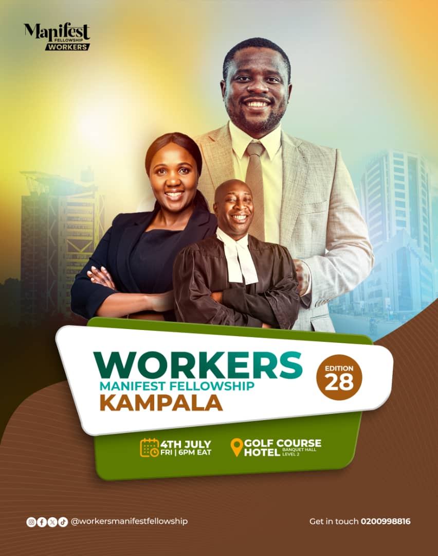 The 27th edition of the Kampala Workers Fellowship was a powerful reminder of the Power of Agreement. When we walk in excellence, bear fruit, and multiply in our work, we agree with God’s divine purpose. Hallelujah!

Join us for the 28th Edition;
📆 Friday 4th July, 2025
📍 Golf