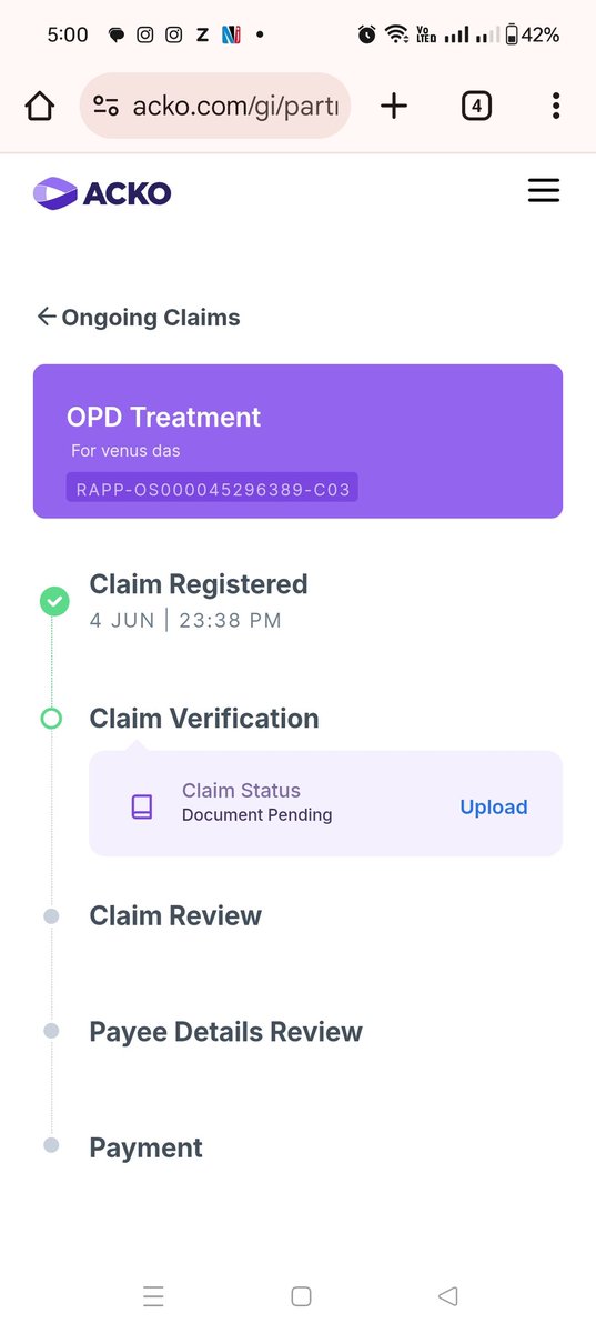 TheSecondPlanet's tweet image. Dear @rapidobikeapp , I met an accident on 3rd June, when I tried to claim OPD charges, u hv give few mail ids which won't work, then asked me to upload prescription in ur site, which is also didn't work. Just tell me is anything work for you? And I am forever stuck on upld loop