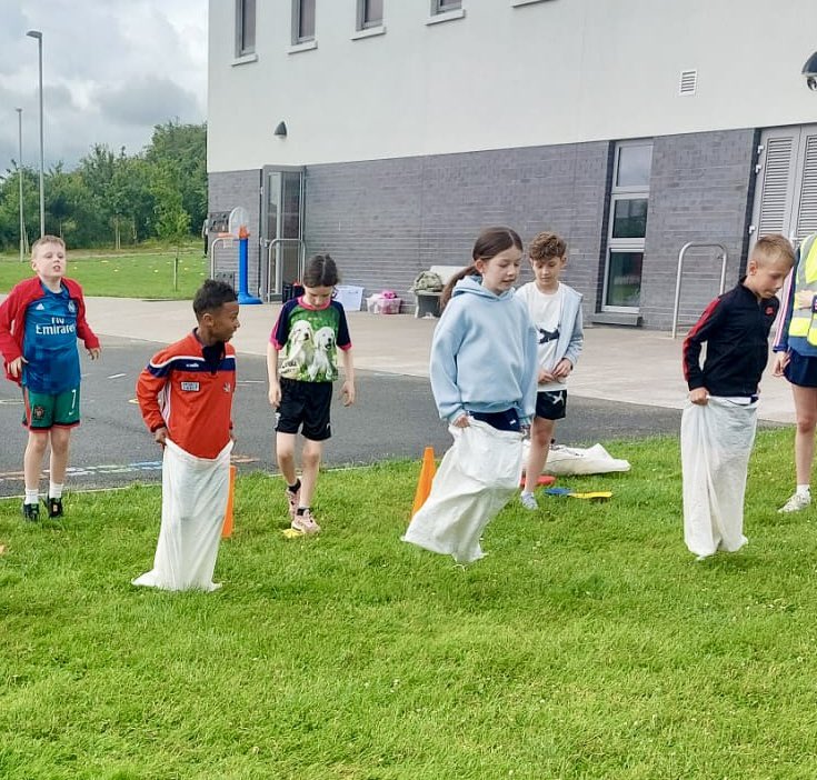 Smiles all round from 2nd class during their sports day.
<a href="/ActiveFlag/">Active School Flag</a> 
#ASW25