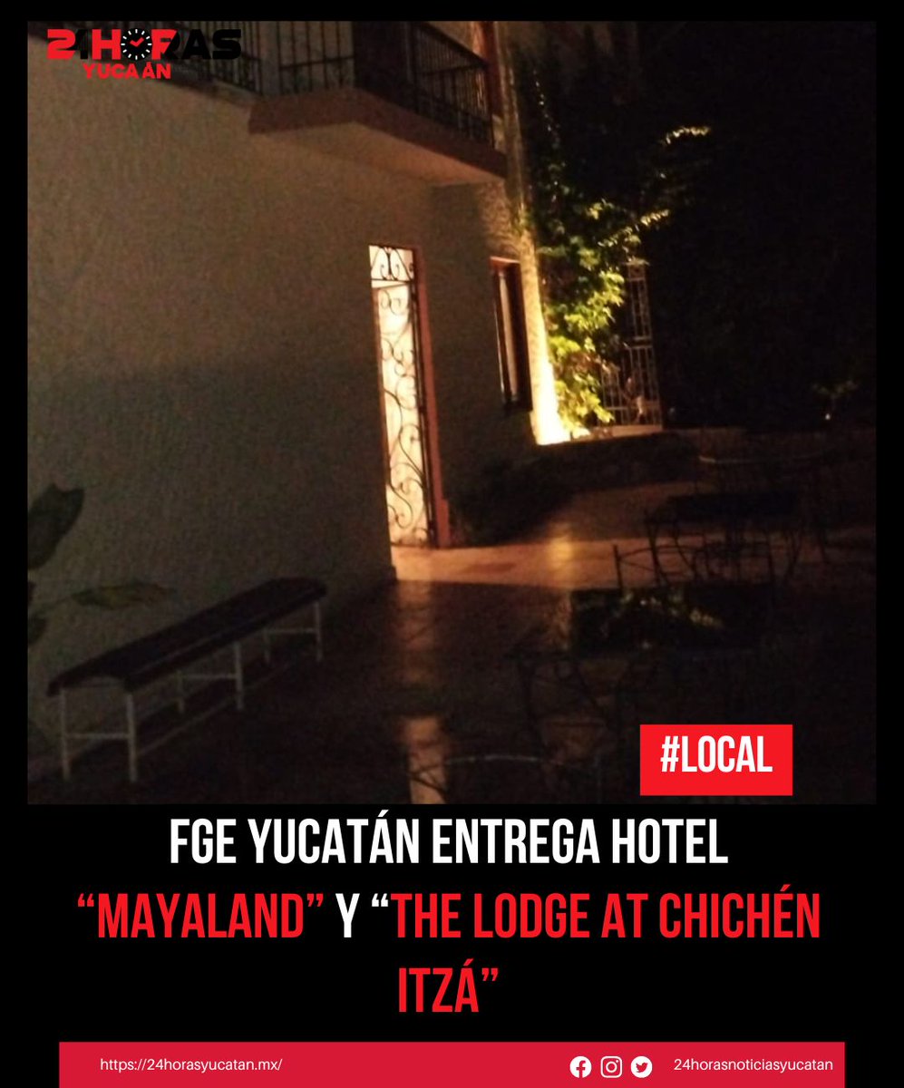 📍 FGE Yucatán entrega hotel “Mayaland” y “The Lodge At Chichén Itzá”.

Mas información 👉 l.24-horas.mx/1r5

#FGEYucatán #ChichénItzá #HotelMayaland #TheLodgeAtChichénItzá #FernandoBarbachano #JusticiaQuintanaRoo #EntregaJudicial #FiscalíaYucatán #PolicíaEstatal