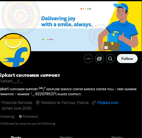 Hsharma00's tweet photo. @Cybercellindia @DCP_IFSO 
Someone is trying to scam people in the name of Flipkart support 
@flipkartsupport @Flipkart please be aware people are using your name to scam people

#ScamWarning #Scam https://t.co/cBMjt1cs93