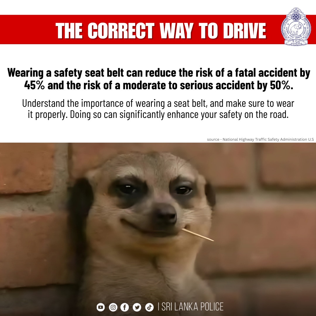 Sri Lanka Police (@sl_policemedia) on Twitter photo THE CORRECT WAY TO DRIVE.
#Srilankapolice #policemedia #everyone THE CORRECT WAY TO DRIVE.
#Srilankapolice #policemedia #everyone