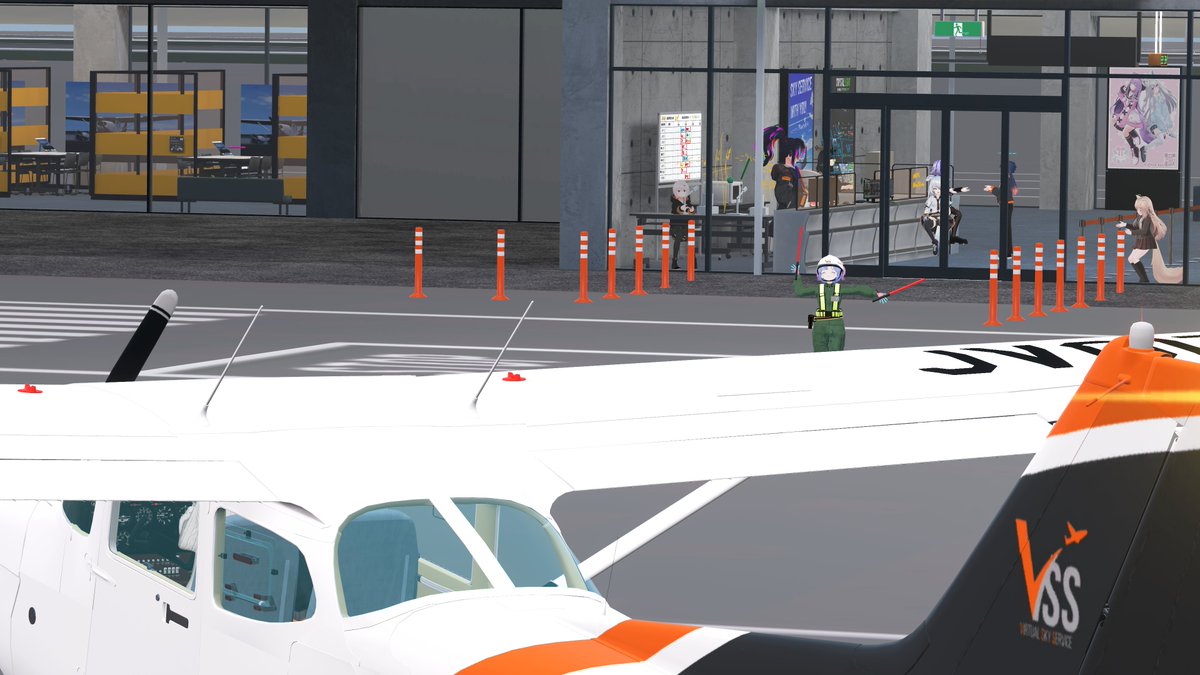 こんにちは！ 
本日はVirtual Sky Serviceの定期イベントです！ 

21:00〜 Group＋インスタンスにJoin！ 
22:30まで受付中！
操縦体験や空港見学ツアーなどをぜひお楽しみください！

グループへの参加は固定ポストをご覧ください

#VirtualSkyService
#VRCVSS
#VRChat
