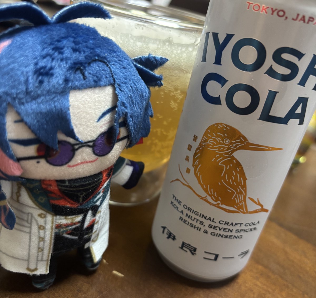 kimmuko's tweet photo. 広島の錠連のみんなー
去年、四季凪さんからプレゼントされてた伊良コーラは八丁堀福屋の地下の食品売り場で買えるよ。スパイシーな味だった〜 https://t.co/FSlAWamIza