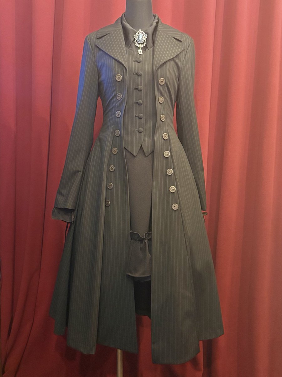 ATELIER BOZ】 【2397】ロングローランドジャケット ストライプ柄