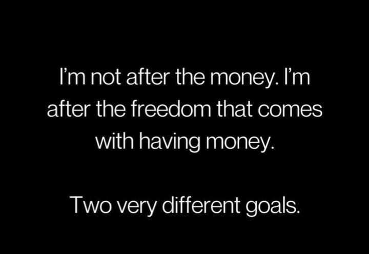 Real wealth is the ability to do what you want, when you want, with whom you want, and for as long as you want because freedom is in the quiet power of choice.

Every other thing is just a high paying form of captivity.  

Stop seeing wealth as an escape,
Real wealth is