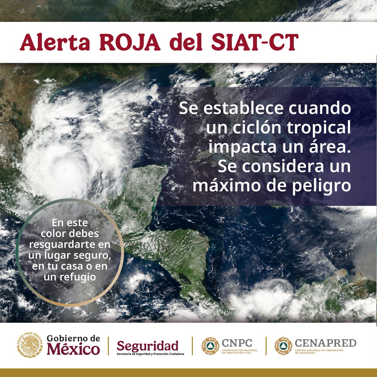 ⚠️ De acuerdo con el #SIATCT, 15 municipios de #Guerrero y 55 de #Oaxaca en #AlertaRoja 🔴 #PeligroMáximo ante la cercanía del #Huracán #Erick.

El detalle de los municipios en alerta aquí 👉 buff.ly/gQhzJhJ