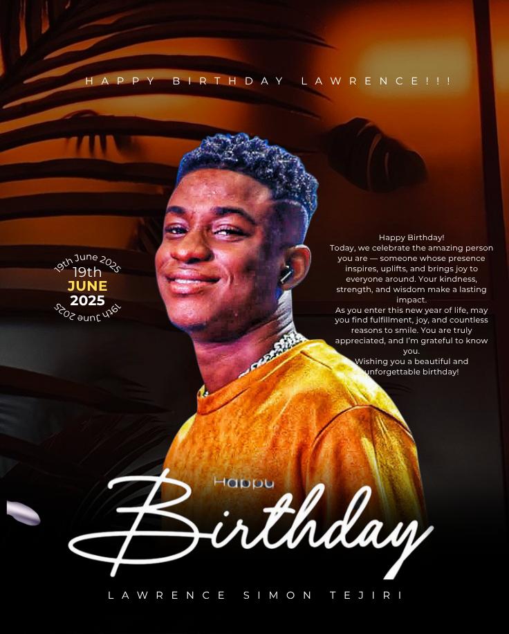 dinyain's tweet photo. Happy birthday my Gee💓 @Lawrence_simon4
Raw talent. Pure passion. Limitless potential. Lawrence has everything it takes to become a star! Both on the show and in reality ♥️💐
#HappyBirthdayLawrence
#VoteLawrence
#TeamLawrence
#LawrenceOnIdol
#NigerianIdolS10 https://t.co/Wmwlp59FDD
