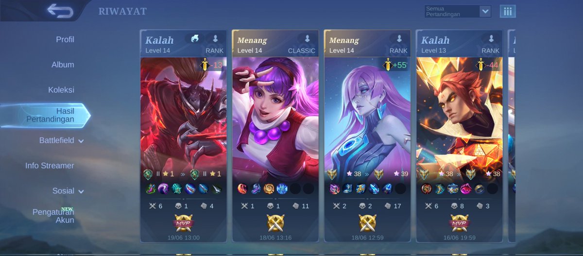 Ya elah, baru juga match pertama, udah kalah mvp aja 🥹 😭