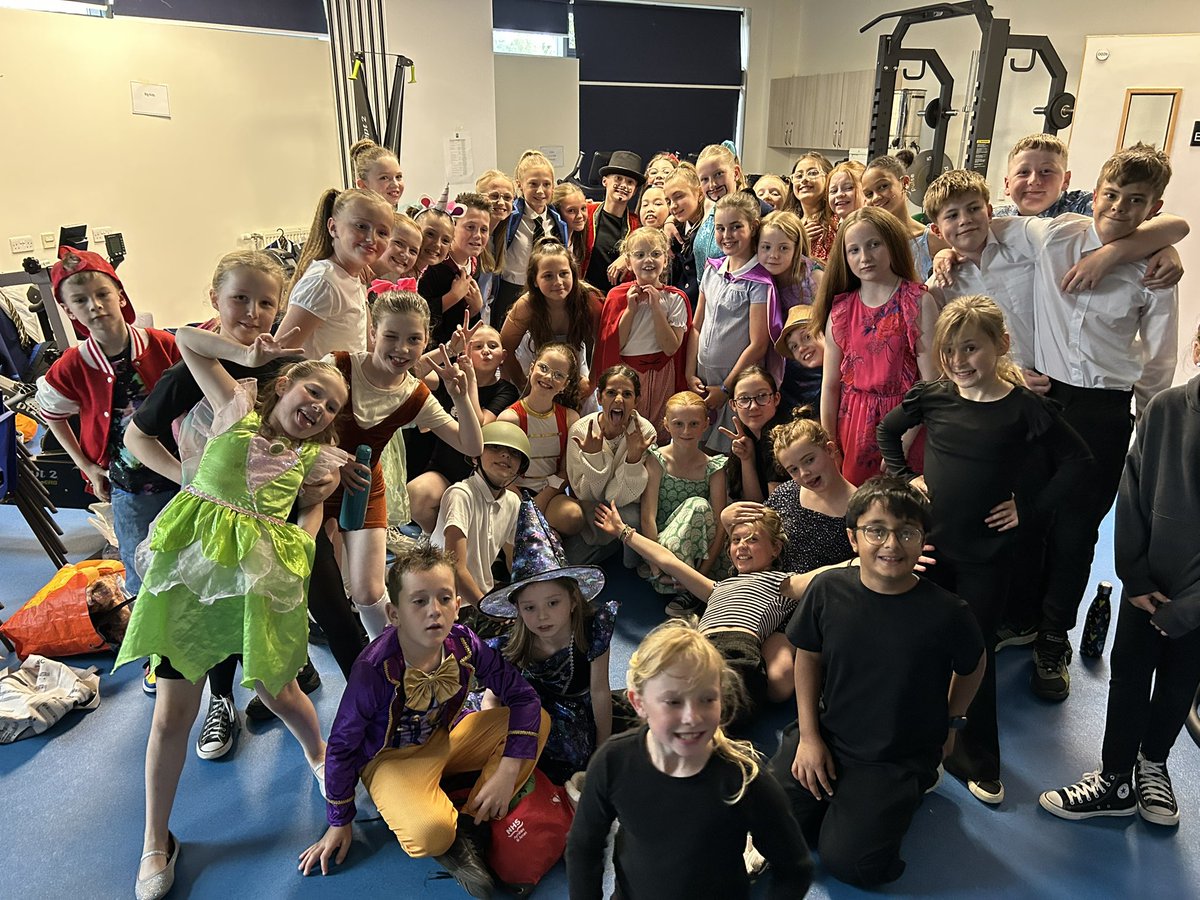 AyrGrammar's tweet photo. Backstage last night before the opening number and the Matilda cast were buzzing with excitement! 🎭✨ Check out our fabulous young drama stars shining bright! #MatildaTheMusical #SchoolShow #YoungTalent https://t.co/S5HLP375BZ