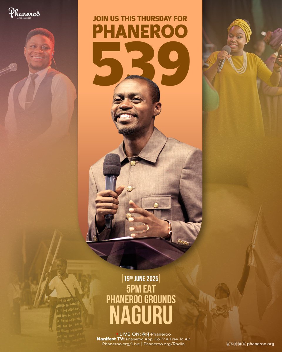 KimuliWilson's tweet photo. Thursdays are for Phaneroo . See you at Phaneroo Grounds Naguru, the service starts from 5pm .

Area Code: Kasubi traffic lights 

#Phaneroo https://t.co/tI1jfnTjDl