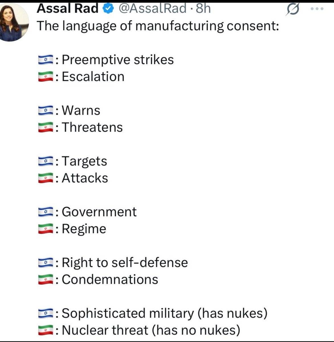 engrhammad17's tweet photo. Hypocrisy of West

#IsraeliranWar https://t.co/J7eA2BeVIX