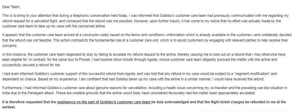 AnuragLakra19's tweet photo. I hope this time you will take the issue seriously and will get it resolved @goibibo @GoibiboSupport @consumercourtin @tourismgoi @makemytrip @makemytripcare https://t.co/u1xMNkPddq