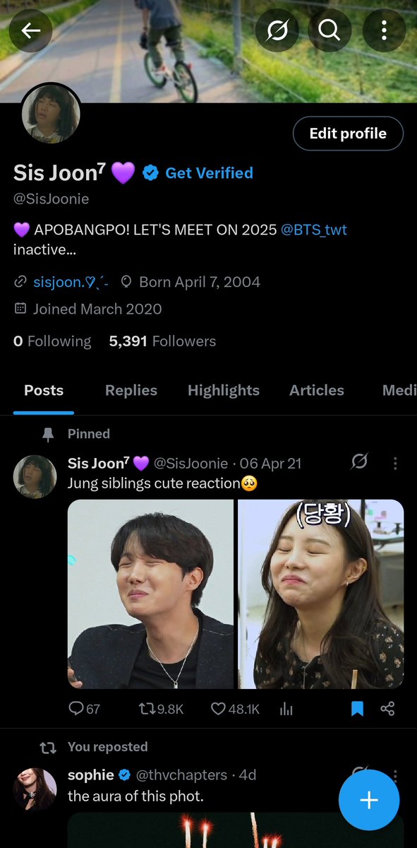 KNJbufff's tweet photo. This is @SisJoonie backup acc let me know if im still following you, my account locked https://t.co/EdFlmCChfI