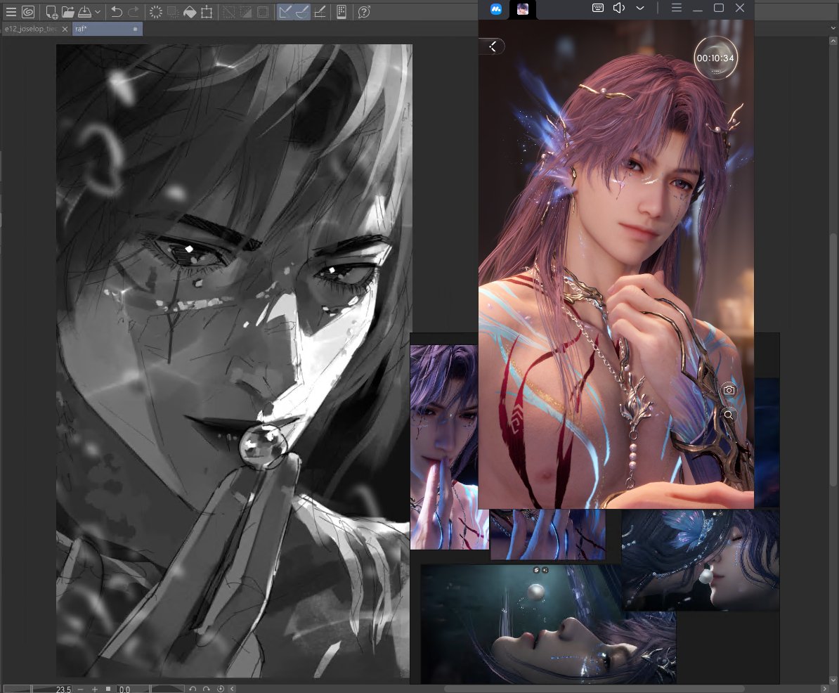 myth so good it got me (I work with values first, might paint it later... or no, maybe so)