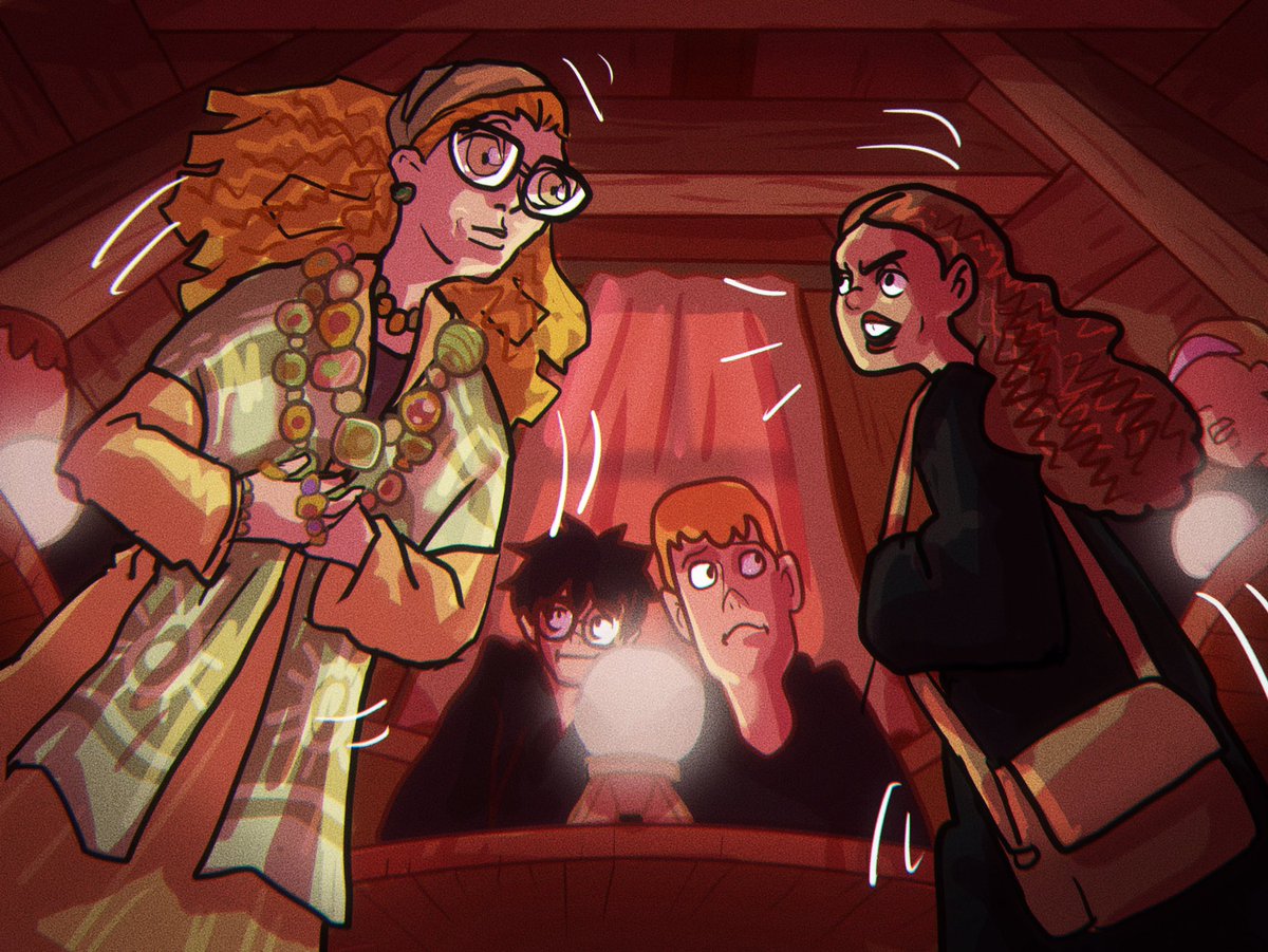 "ฉันก็นึกไม่ออกเลยว่าเคยพบเคยเห็นนักเรียนคนไหนที่สมองทีบชนิดไม่มีหัวแบบนี้มาก่อน"

"ดีค่ะ!" จู่ๆ เฮอร์ไมโอนี่ก็พูดออกมา เด็กหญิงลุกขึ้นคว้าหนังสือเผยชะตาอนาคตเก็บใส่กระเป๋า "ดี!" เธอพูดซ้ำพร้อมกับเหวี่ยงกระเป๋าข้ามไหล่จนเกือบจะกระแทกเอารอนตกจากเก้าอี้ "หนูเลิกเรียน! หนูจะไปล่ะ"