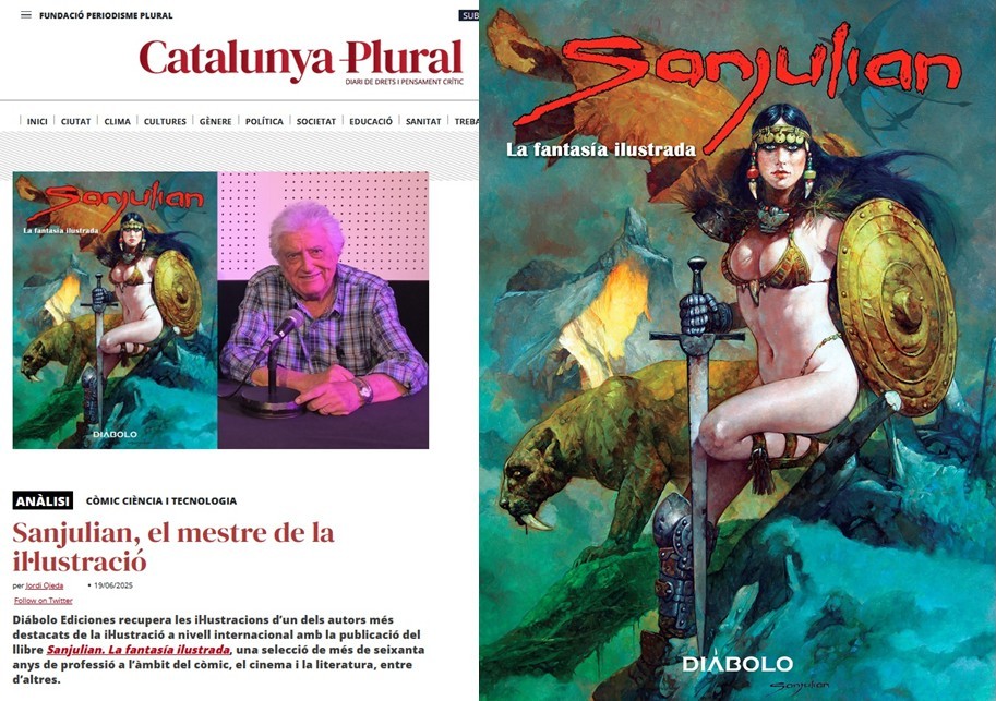 Entrevista al dibuixant i il·lustrador #Sanjulian al diari <a href="/CatalunyaPlural/">CatalunyaPlural</a> amb motiu de la publicació del llibre

"Sanjulian. La fantasia il·lustrada"

Publica <a href="/Diabolocomics/">DIÁBOLO EDICIONES</a> 

«Sanjulian, el mestre de la il·lustració» 👇

catalunyaplural.cat/ca/sanjulian-e…

#CòmicYEducació <a href="/TecnoCampus/">TecnoCampus</a>