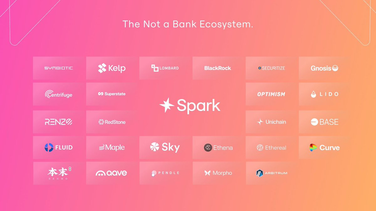 🔸BNB HODLer 第 23 期 $SPK <a href="/sparkdotfi/">Spark</a> 
1. 核心定位
Spark 是构建在链上的资本分发系统，本质上是一套 DeFi 背后的稳定币流动性发动机。它建起了连接 DeFi 和现实世界资产（RWA）的"稳定币流动大脑"。

2. 服务对象与价值
- 不仅服务普通用户，更为协议、DAO 提供机构级流动性支持与资产增值能力
-