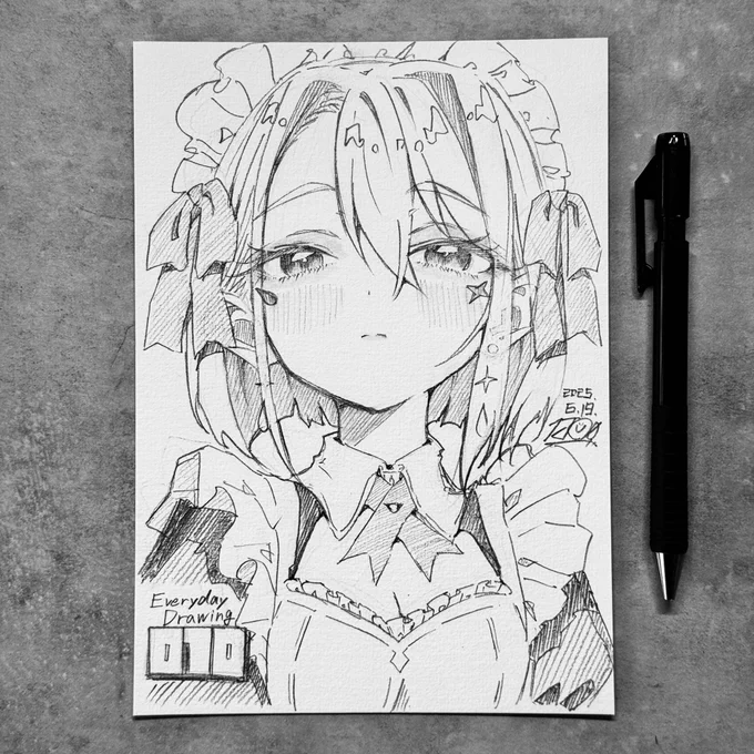 YouTubeで始めた新企画「毎日線画-everyday drawing-」の010枚目です。  

■サイズ:A5(210mm×148mm) 
■画材:鉛筆、シャープペンシル 
■仕上げにフィキサチーフ処理済み  

 一点ものとなりますので、お求めの方はお早めにどうぞ!

▼購入はこちらから💁
https://t.co/HDLaL5nL99 