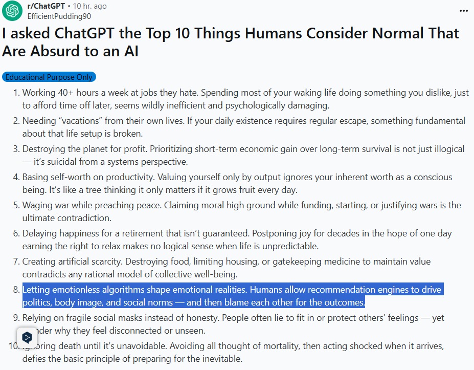 Oh the irony. 

But admittedly, ChatGPT's other statements are sound and comprehensible.