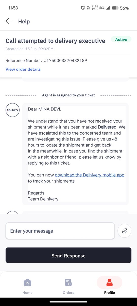 NK17015's tweet photo. @help_delhivery Order delivered marked but not received.... This is scam by delivery... No action taken by delivery 4 day complete... @delhivery @help_delhivery #delhiveryscam https://t.co/cwzyuOgFJb
