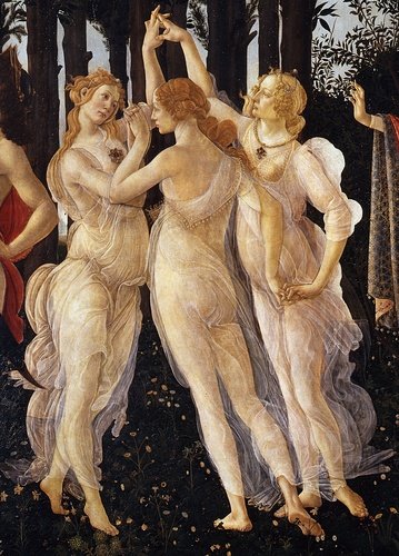 The Three Graces from Primavera 
- Sandro Botticelli