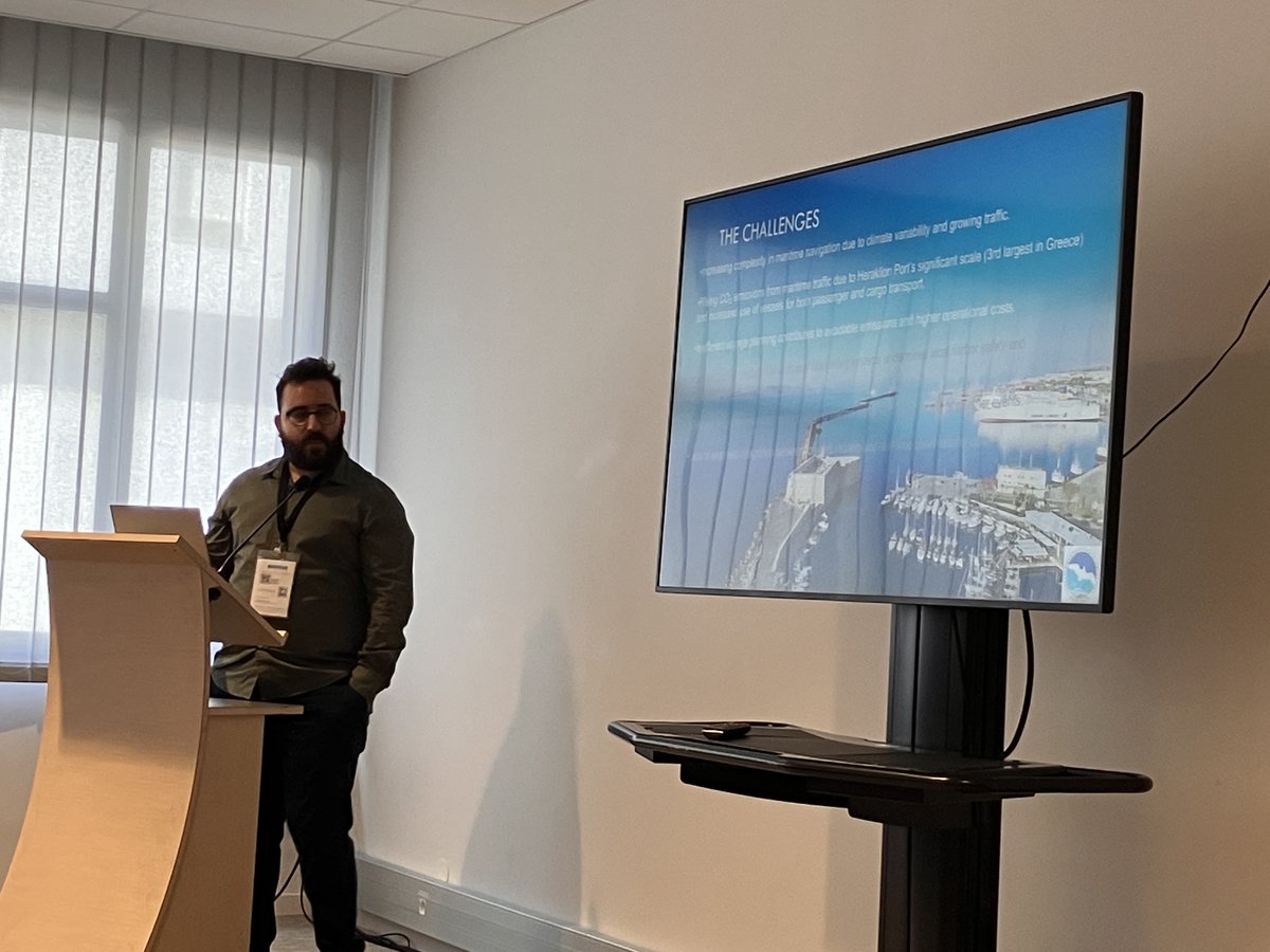 Antonis Parasyris of FORTH talked about Coastal Crete: The Ship routing/Harbor Safety Digital Twin of the Ocean, as part of a special session, titled “Digital Twins of the Ocean in Practice, at Oceans 2025 Brest. 🌊👉ocean-twin.eu/iliad-symposiu… #Oceans2025