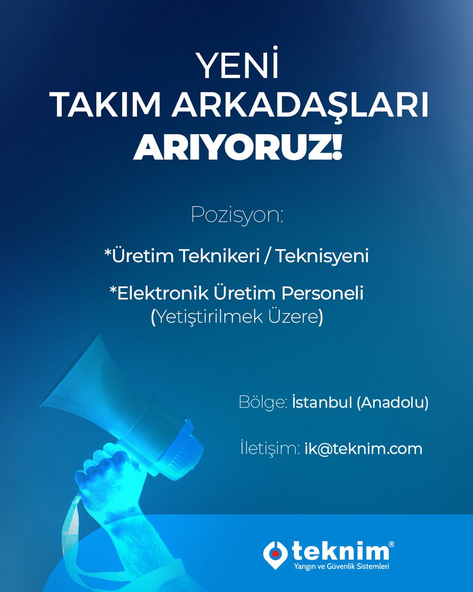 🚀Büyümeye devam eden iş hacmimiz nedeniyle personel kadromuzu genişletiyoruz.

#teknim #işilanı #elektrikelektronik #kariyer #ik #insankaynakları