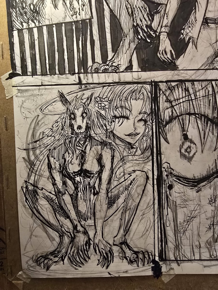 ashcomics13's tweet photo. DEMO-FILES Zolt #inking #werewolfmanga #vampirecomics #horrorscene https://t.co/Quog6v6Lxm