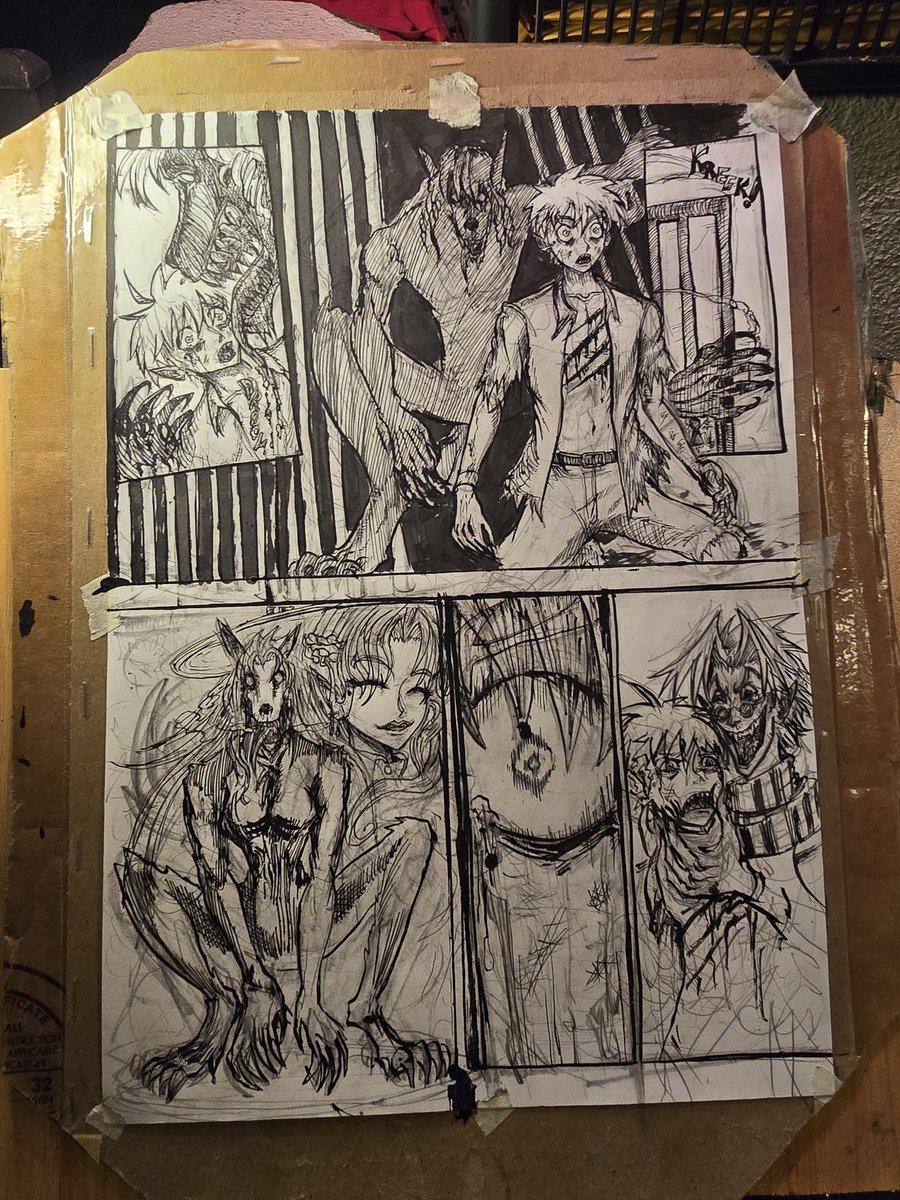 ashcomics13's tweet photo. DEMO-FILES Zolt #inking #werewolfmanga #vampirecomics #horrorscene https://t.co/Quog6v6Lxm