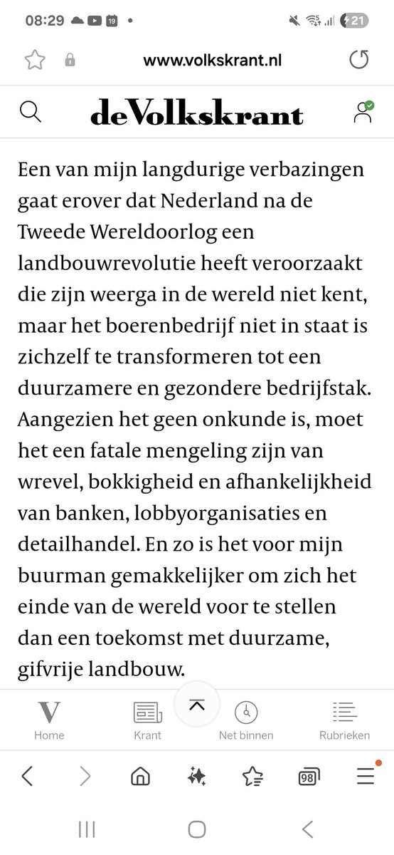 Hiddemhigh's tweet image. Sinds 1990 20 procent meer voedsel met 50 procent minder kunstmest en 70 procent minder pesticiden. En dit is wat die onbenul van een wieringa er van maakt.