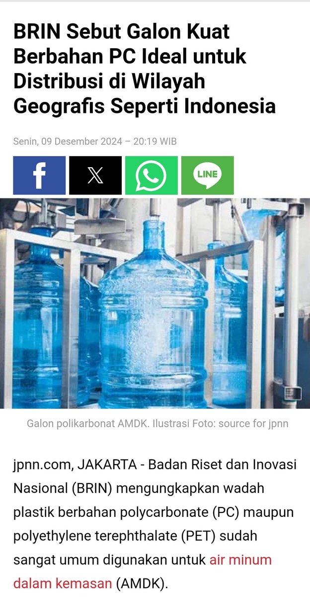 Berhubung uda nyoba minum dari kedua kemasan tersebut, fix airnya sama aja kok, nggak berubah rasa samsekk!

m.jpnn.com/amp/news/brin-…