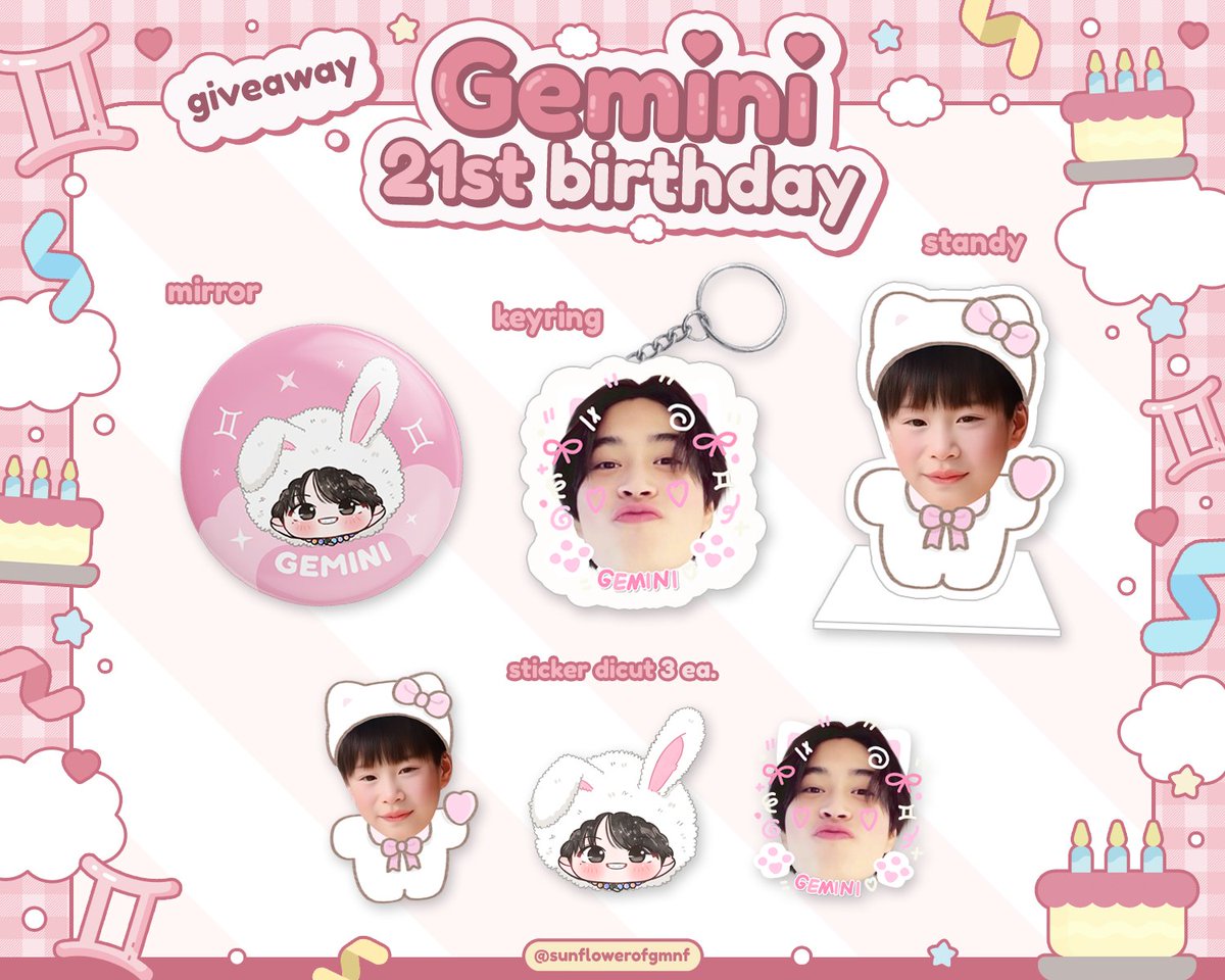 ʚ Giveaway ɞ ♊︎

🎀 ɢᴇᴍɪɴɪ’ꜱ ᴅᴀʏ 🎀

𐙚 𝑝𝑙𝑠 𝑘𝑖𝑛𝑑𝑦 𝑟𝑡 ᯓᡣ𐭩
꒰ #EndearingGEMINI21stBD ꒱ ˚ ༘

♡ 𝟐𝟐 𝐉𝐮𝐧𝐞 𝟐𝟎𝟐𝟓
♡ 𝑀𝐶𝐶 𝐻𝐴𝐿𝐿 | 𝑇ℎ𝑒 𝑀𝑎𝑙𝑙 𝐵𝑎𝑛𝑔𝑘𝑎𝑒

𝑟𝑡 + 𝑠ℎ𝑜𝑤 𝑡ℎ𝑖𝑠 𝑝𝑜𝑠𝑡 🌷 
แวะมารับกันได้นะคะ 💕

#Gemini_NT #เจมีไนน์