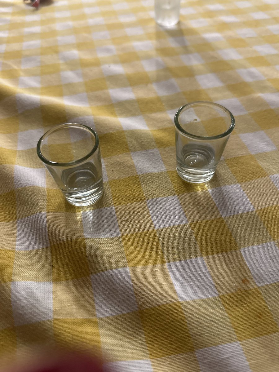 contactsin shot glasses 😛