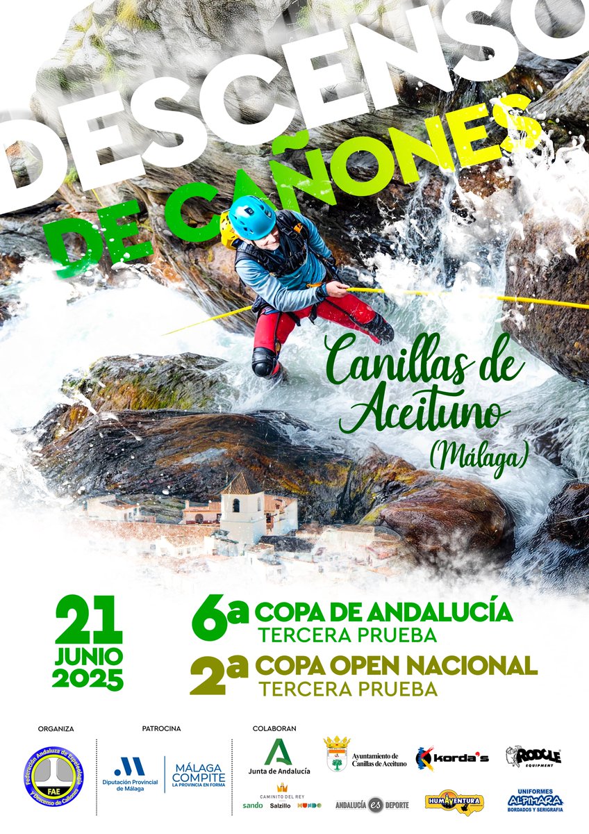 📅21 de junio 📷Cañón de Almanchares 📷<a href="/DeportesDipMlg/">Diputación de Málaga es Deporte</a>
<a href="/DeporteAndaluz/">Tu Deporte Andaluz</a>
#MálagaCompite #LaProvinciaEnForma #descensodecañones #competicióncañones