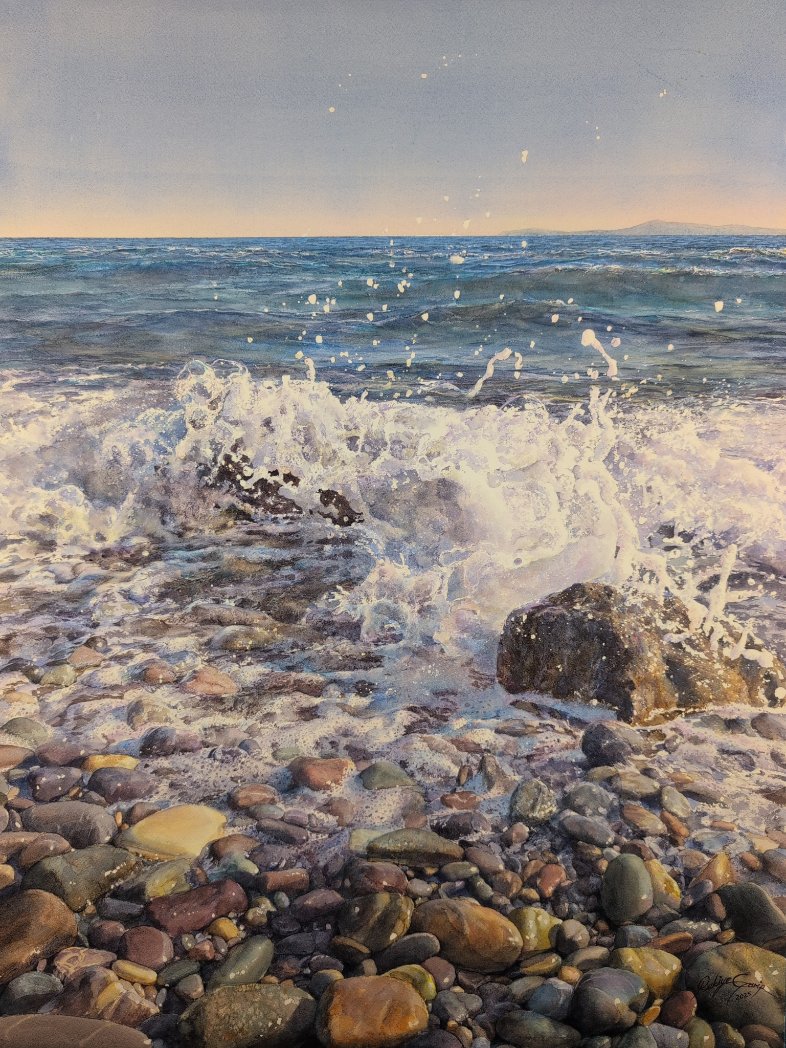 Sulu boya (watercolor), Rukiye Garip
76 cm x 56 cm (30 in x 22 in)