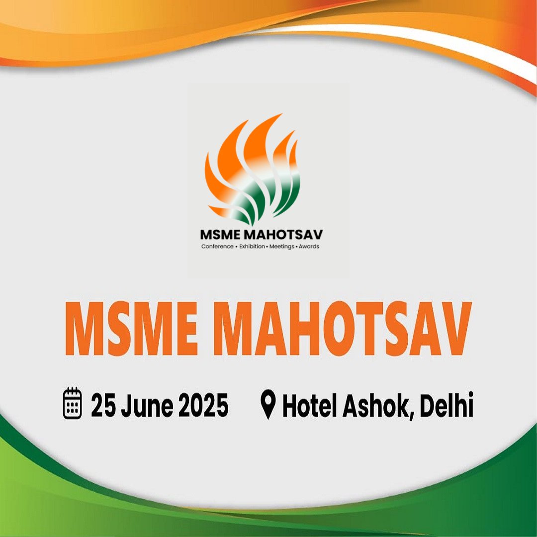 SINewsUpdates's tweet image. 📍 Venue: The Ashok Hotel, New Delhi

Website Link: msmemahotsav.in

Organized By: MSME Mahotsav
Media Partner: @SINewsUpdates 

#IFFCOTokio #InsurancePartner #BusinessProtection #DigitalInsurance #ViksitBharat #events #summit #conference #NewDelhi #MSMEMahotsav2025