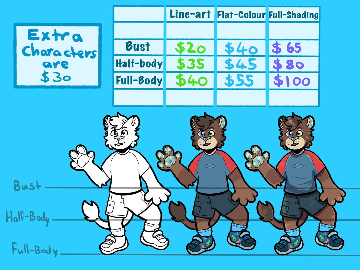 Heyo! So….I’m not gonna be able to pay rent next week ;;

So I’m offering a deal! if you get a commission from me (any kind) I’ll also add in a free icon drawing or badge! 
Or you can send me something on my kofi! :] 

reposting really helps too! Anyways thank you🩵🌟