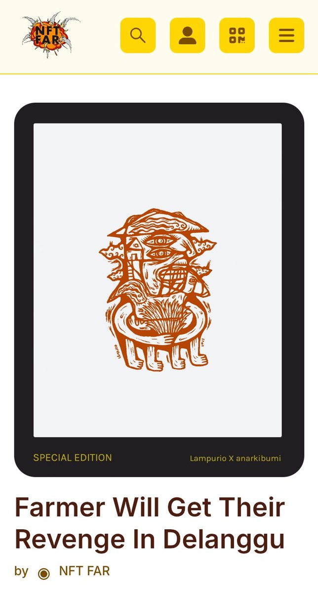 ...

Farmer Will Get Their Revenge in Delanggu, #OiOi!

👇👇👇👇
far.futuloka.io/token/0

The genesis NFT of the Festival Mbok Sri 2025 collection by NFT For A Reason.

Limited edition 15/15 available now. Price 0.0111 $ETH per edition.

Need your repost, like, and comment on
