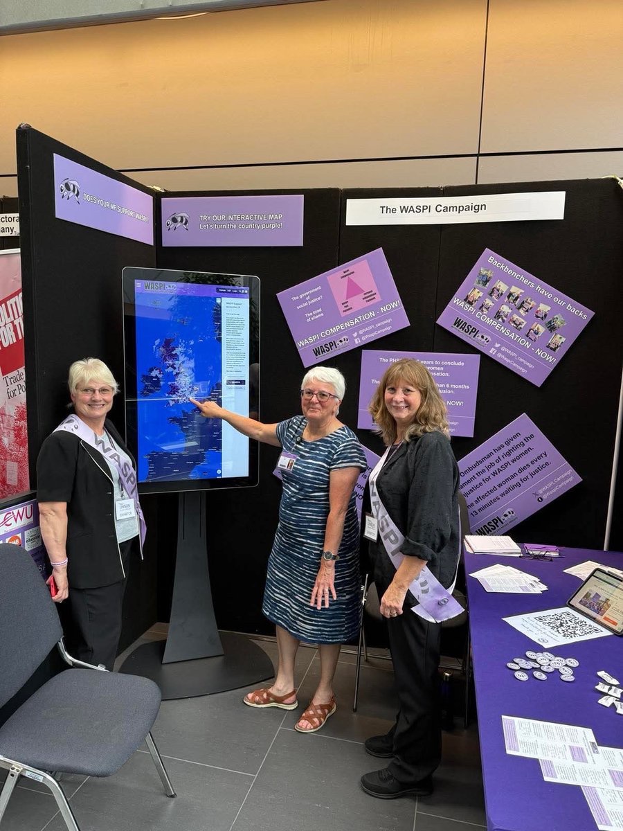 #WASPI Campaign (@waspi_campaign) on Twitter photo Great support as ever for #WASPI compensation from <a href="/unisontheunion/">UNISON - UK's largest union</a>’s Head of Equality Josie Irwin at our stand at #undc25. Great support as ever for #WASPI compensation from <a href="/unisontheunion/">UNISON - UK's largest union</a>’s Head of Equality Josie Irwin at our stand at #undc25.