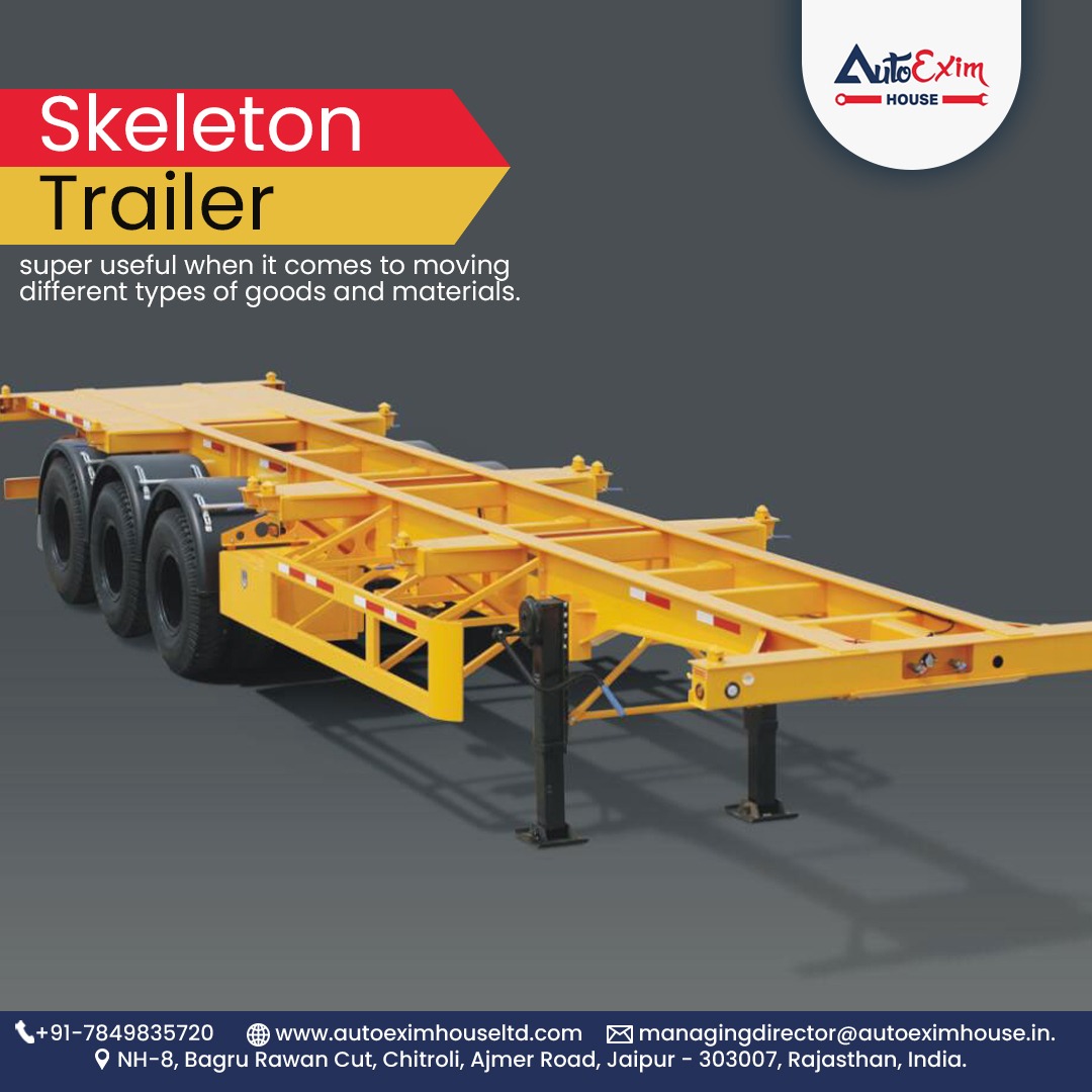 autoexim78498's tweet photo. π· Skeleton Trailer β Built to Carry More with Less!
#SkeletonTrailer #AutoEximHouse #TrailerManufacturers #LogisticsSolutions
#HeavyDutyTransport #ContainerTrailer #TransportSolutions #TruckTrailer
#EngineeringExcellence #JaipurManufacturing #MakeInIndia #HeavyMachinery https://t.co/JVDJ9tO2Vj