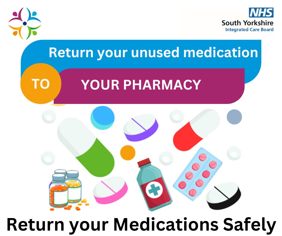 ‼️NEWS‼️

A medicines waste campaign is launched in South Yorkshire. Local residents are being encouraged to check what medicines they have at home before ordering repeat prescriptions and return any unwanted medicines to a pharmacy.