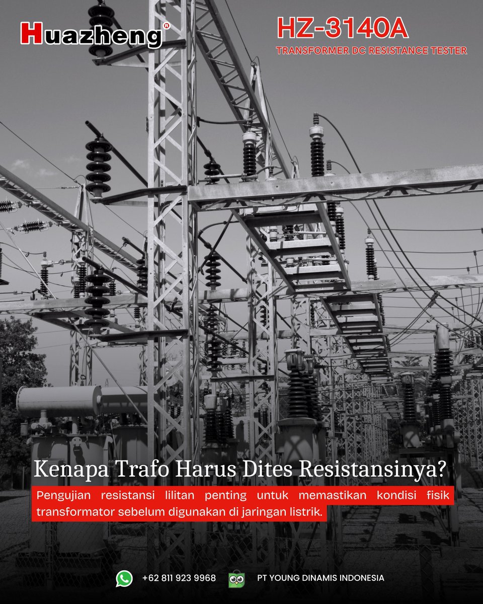 youngdinamis's tweet image. Kenapa Trafo Harus Dites Resistansinya?

#Huazheng #HZ3140A #PLN #PLTU #PLTA #Listrik #Manufaktur #Transformator #PengujianTransformator #PengujianListrik #PeralatanUji #TeknikElektro #MaintenanceListrik   #TrafoIndustri #AlatUjiListrik  #InspeksiTrafo #SistemTenagaListrik