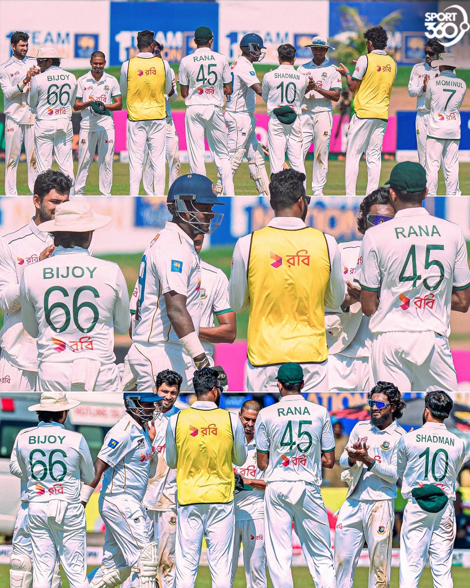 A classy gesture towards a classy player 👏

Bangladesh gave Angelo Mathews a guard of honour when he walked out to bat in his final Test 👌

#SLvBAN