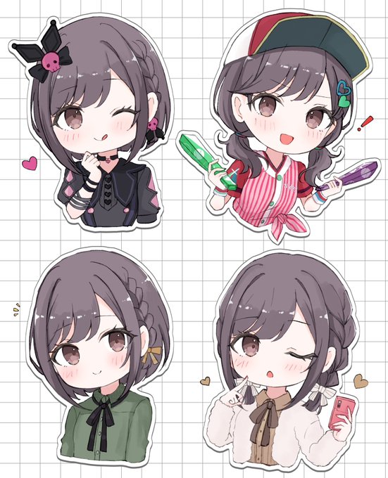 ヘッダー用に描いたデフォルメ絵名🫶 