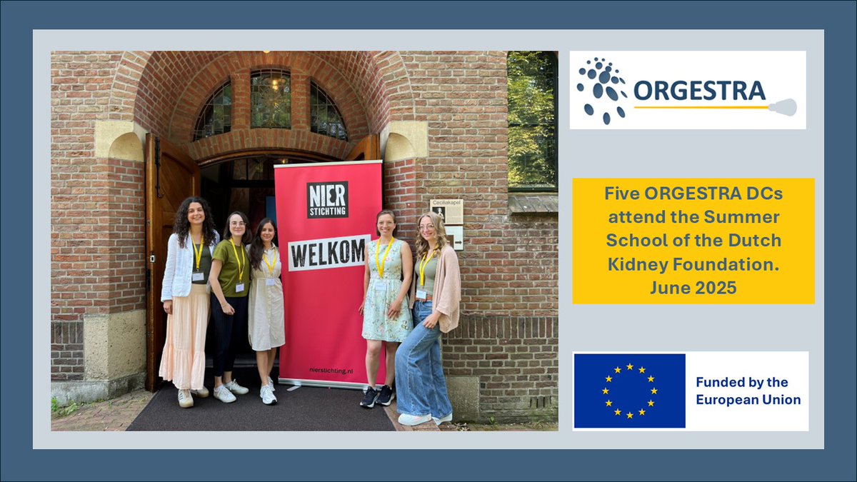 ORGESTRA_DN's tweet photo. This week five of our DCs, share their experience of attending the School of the Dutch Kidney Foundation  in Soesterberg NL on 16-18th June. https://t.co/zwshHmfL2E https://t.co/dPGI8EtMoN
