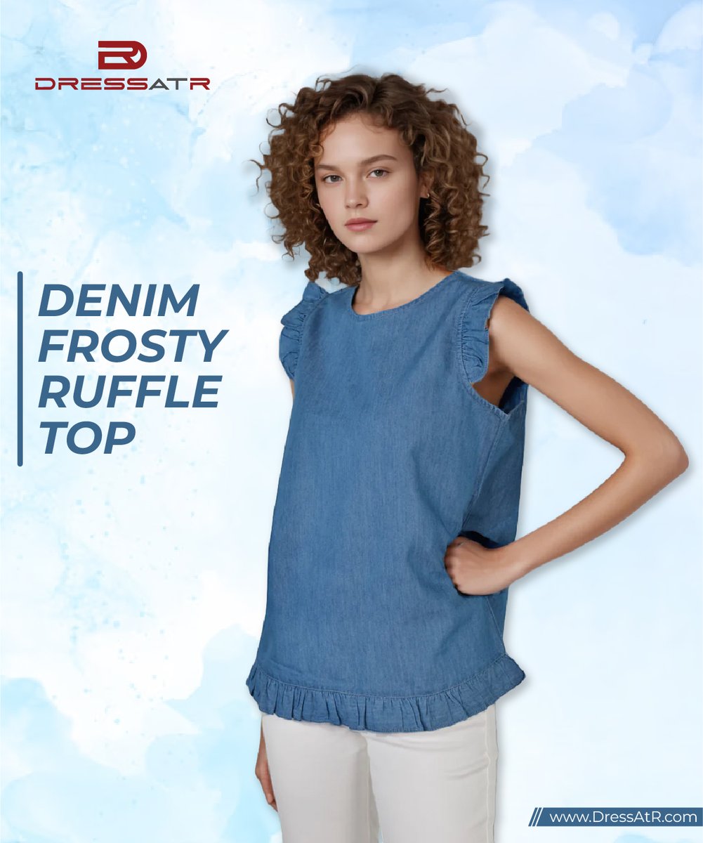 DressAt_R's tweet photo. Denim Frosty Ruffle Top
✨ Subscribe now and enjoy 15% OFF your first order!
🚚 Get FREE shipping when you spend over $100!

🛍️ Shop Now: https://t.co/9Ut2pPVBu9

#freeshipping #ootd #girlwear #womenwear #style #fashion #trendyoutfit #dresses #denim #trouser #tops #DressAtR https://t.co/eRCJ1Z18Ql