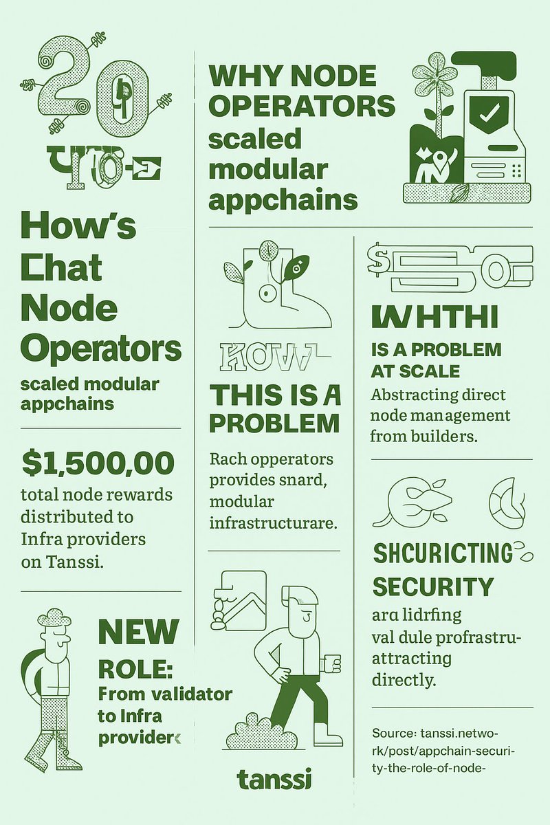 AklimaLima4's tweet image. ✅ Caption:
Node Operators aren’t just validators anymore.
They’re the backbone of modular appchains.
Here’s how they scale — with @TanssiNetwork