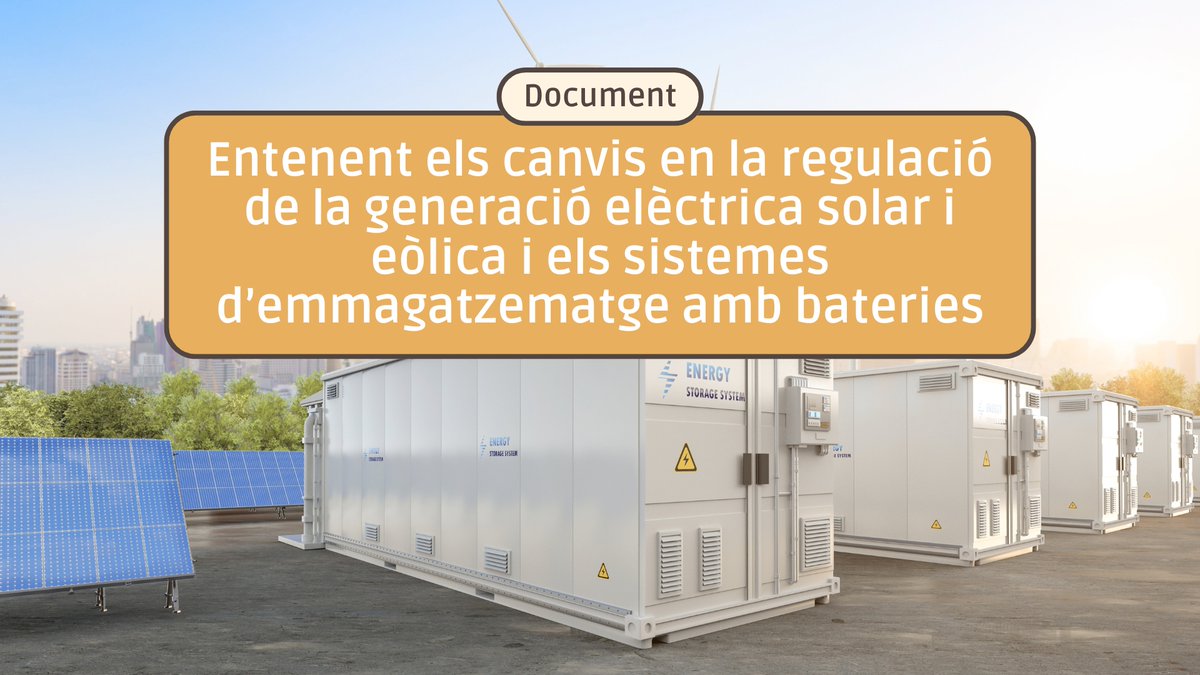 Xarxa per la sobirania energètica (Xse) (@xsecat) on Twitter photo 🔎🤔 Com afecta el Decret llei 12/2025 a la transició energètica de Catalunya?
Hem elaborat un document que mostra de manera clara i accessible els canvis que planteja el <a href="/govern/">Govern de Catalunya</a> en la regulació de l’energia renovable i l'emmagatzematge.
📌 Consulta'l: xse.cat/entenent-canvi… 🔎🤔 Com afecta el Decret llei 12/2025 a la transició energètica de Catalunya?
Hem elaborat un document que mostra de manera clara i accessible els canvis que planteja el <a href="/govern/">Govern de Catalunya</a> en la regulació de l’energia renovable i l'emmagatzematge.
📌 Consulta'l: xse.cat/entenent-canvi…