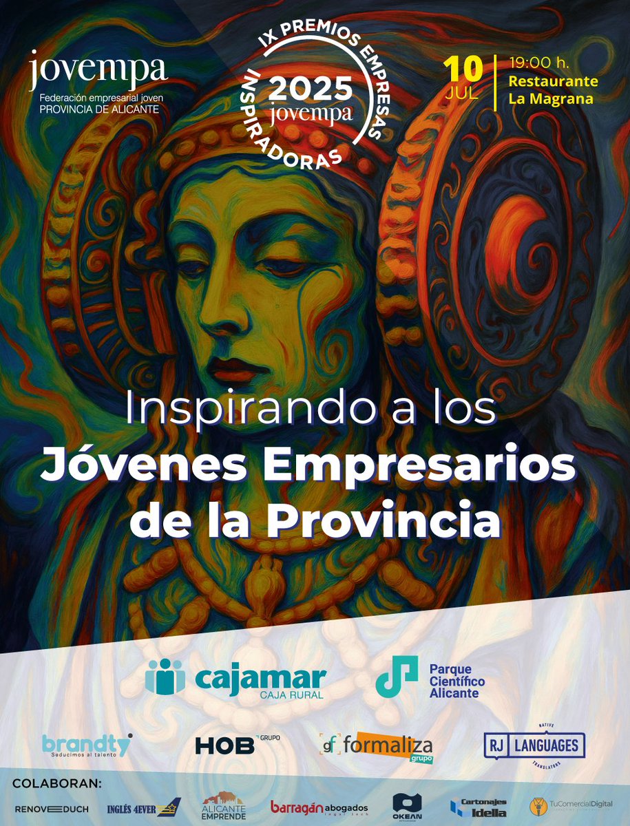 Jovempa Federación (@jovempa) on Twitter photo 𝐈𝐗 𝐏𝐫𝐞𝐦𝐢𝐨𝐬 𝐄𝐦𝐩𝐫𝐞𝐬𝐚𝐬 𝐈𝐧𝐬𝐩𝐢𝐫𝐚𝐝𝐨𝐫𝐚𝐬
jovempa.org/eventos/premio…
<a href="/Jovempa/">Jovempa Federación</a> junto con Jovempa Elche celebra los 𝐈𝐗 𝐏𝐫𝐞𝐦𝐢𝐨𝐬 𝐄𝐦𝐩𝐫𝐞𝐬𝐚𝐬 𝐈𝐧𝐬𝐩𝐢𝐫𝐚𝐝𝐨𝐫𝐚𝐬 el 𝟏𝟎 𝐝𝐞 𝐣𝐮𝐥𝐢𝐨 en el 𝐑𝐞𝐬𝐭𝐚𝐮𝐫𝐚𝐧𝐭𝐞 𝐋𝐚 𝐌𝐚𝐠𝐫𝐚𝐧𝐚 de Elche. 𝐈𝐗 𝐏𝐫𝐞𝐦𝐢𝐨𝐬 𝐄𝐦𝐩𝐫𝐞𝐬𝐚𝐬 𝐈𝐧𝐬𝐩𝐢𝐫𝐚𝐝𝐨𝐫𝐚𝐬
jovempa.org/eventos/premio…
<a href="/Jovempa/">Jovempa Federación</a> junto con Jovempa Elche celebra los 𝐈𝐗 𝐏𝐫𝐞𝐦𝐢𝐨𝐬 𝐄𝐦𝐩𝐫𝐞𝐬𝐚𝐬 𝐈𝐧𝐬𝐩𝐢𝐫𝐚𝐝𝐨𝐫𝐚𝐬 el 𝟏𝟎 𝐝𝐞 𝐣𝐮𝐥𝐢𝐨 en el 𝐑𝐞𝐬𝐭𝐚𝐮𝐫𝐚𝐧𝐭𝐞 𝐋𝐚 𝐌𝐚𝐠𝐫𝐚𝐧𝐚 de Elche.